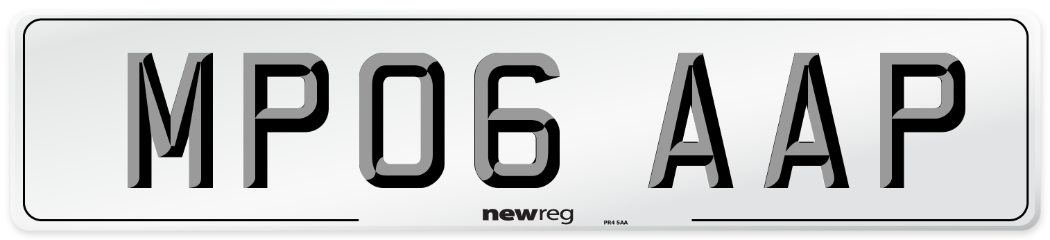 MP06 AAP Number Plate from New Reg